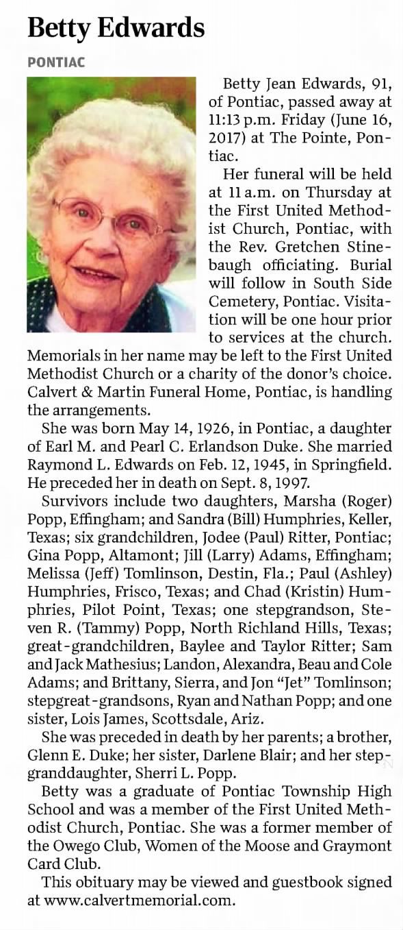 Edwards, Betty Jean Duke Obit